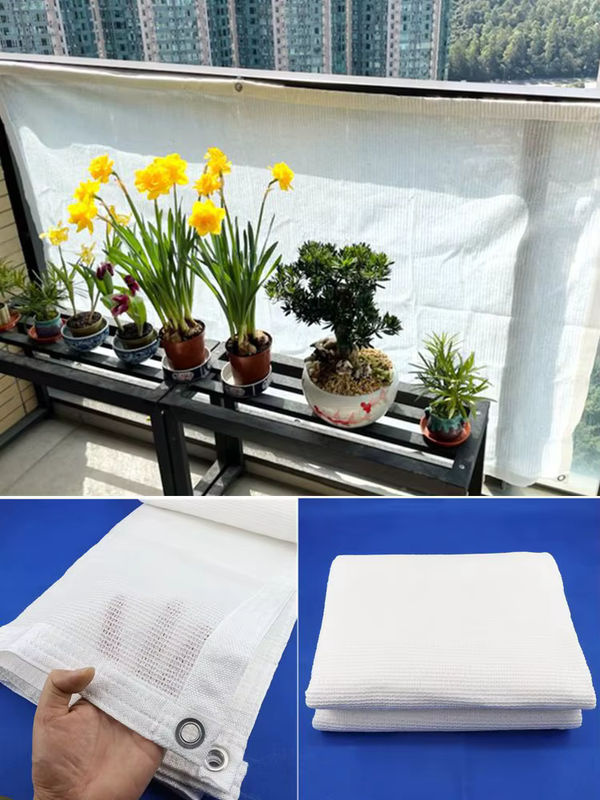Weißes HDPE Sonnenschutznetz mit 40-55% Schattierung als UV-Schutz Abdeckung für Garten, Landwirtschaft und Sukkulenten - Bild 5