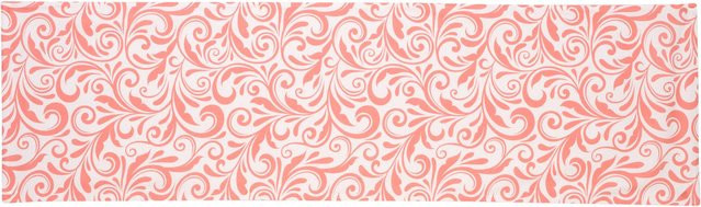 Biertischläufer Nizza von Viva Domo in Weiß und Pink mit floralem Muster, B/H: 140 x 40 cm - Bild 1