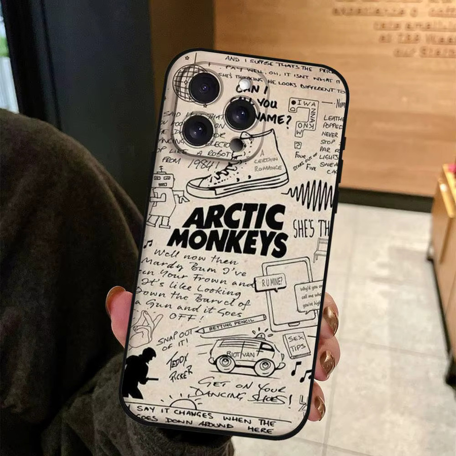 Arctic M-Monkeys Handyhülle aus weichem TPU für iPhone 17 16 15 14 13 12 11 Pro Max Plus Mini - Bild 4