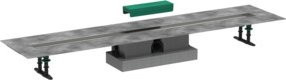 Hansgrohe uBox Universal Komplettset für Duschrinne, Bodenmontage, Edelstahl, Silber, Breite: 120 cm - Bild 1
