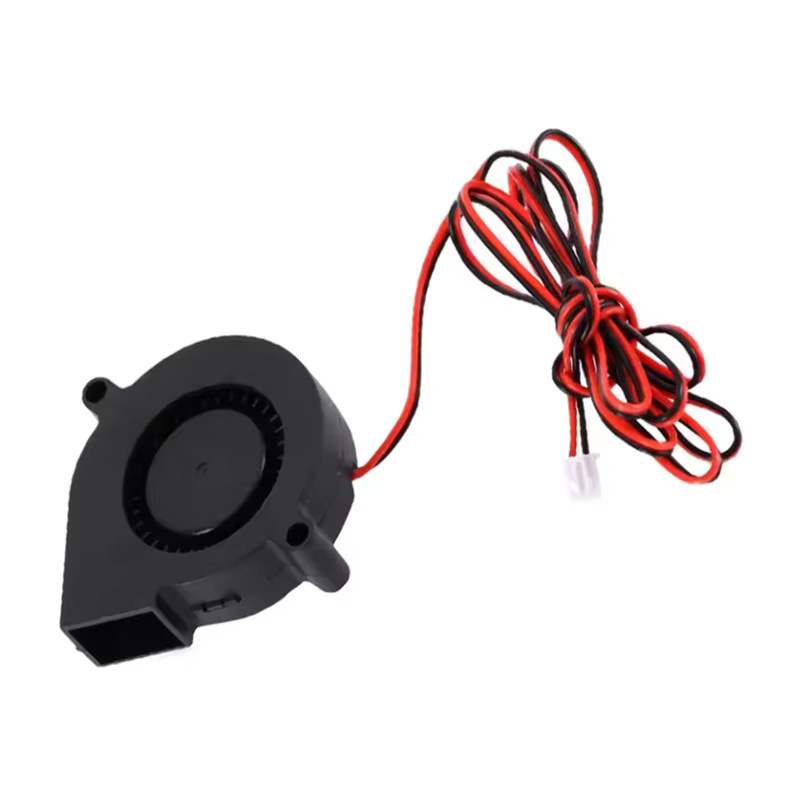 4 Stück 5015 Turbo-Lüfter bürstenlos 12 V und 24 V DC Gebläse 2-polig Schwarz B/T/H: 50 x 50 x 15 mm - Bild 3