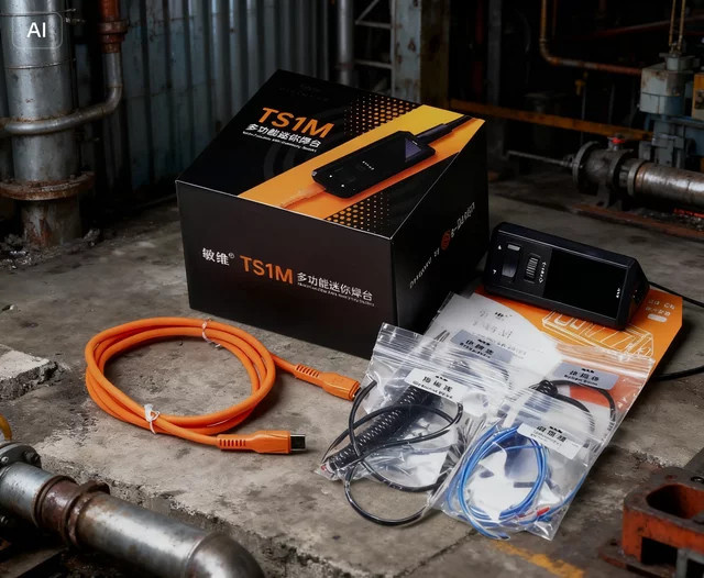 Miniware TS1M Mini-Lötstation mit Digitalanzeige und H100 Griffspitze in Schwarz - Bild 1