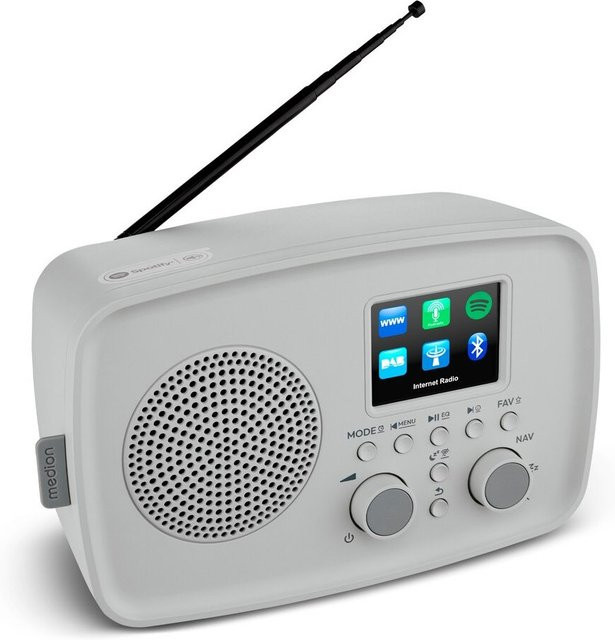 Medion LIFE Internetradio IRE-1 (MD89318) DAB+ in Grau - Bild 1