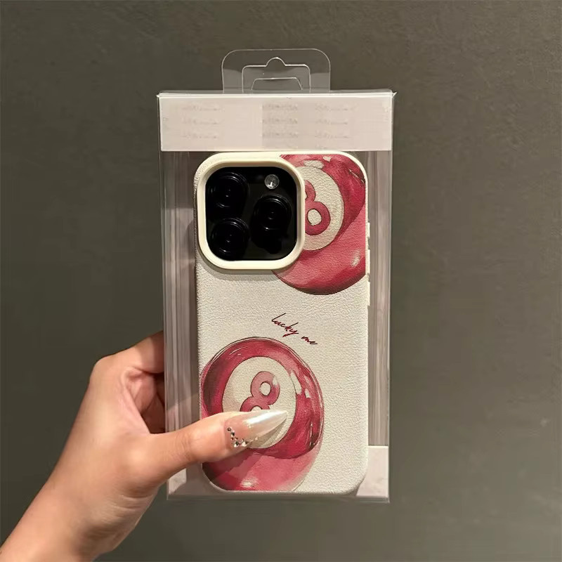 XCEOENM Handyhülle mit Billardkugel-Muster für iPhone 11 bis iPhone 17 Pro Max, weiche TPU Hülle, Multicolour - Bild 3