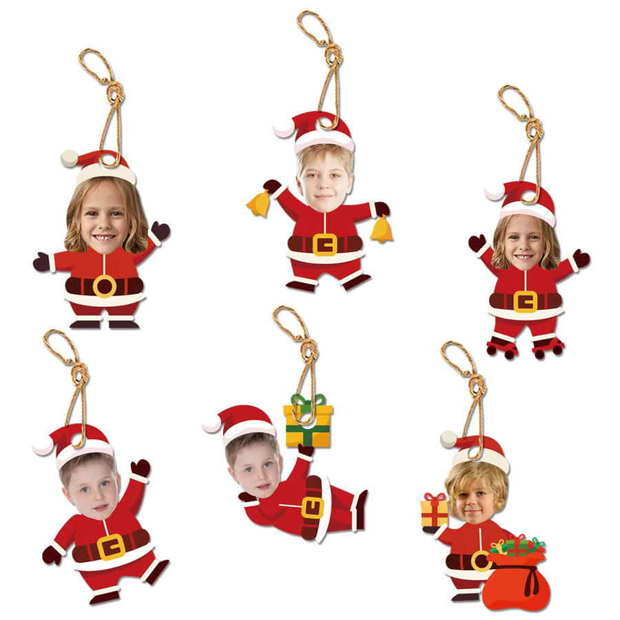 Cyuan Weihnachtsmann Papier Anhänger Multicolor für Weihnachtsdekoration - Bild 5