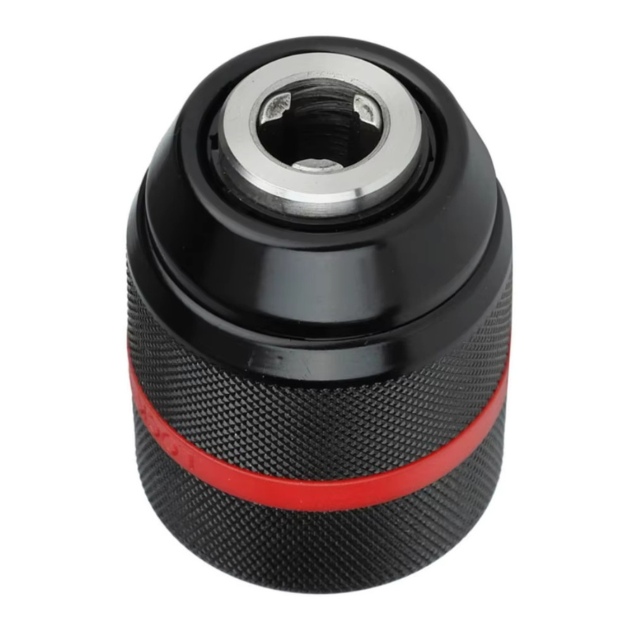 DAZZLEEX Ratschen-Schnellspannbohrfutter aus Metall in Schwarz mit 3/8-24UNF Gewinde für elektrische Bohrmaschinen, Spannbereich 0,8-10mm - Bild 2