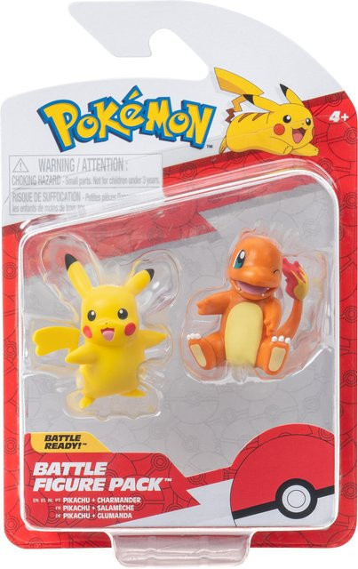 Pokémon Battle Figure First Partner, 2-Pack, Glumanda Pikachu, ab 4 Jahren - Bild 1