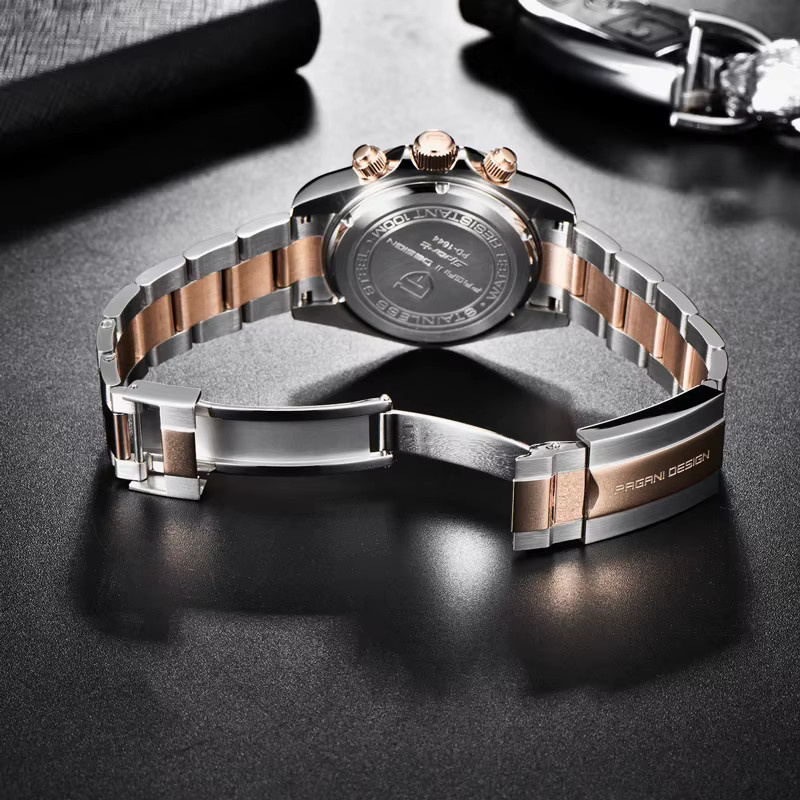 PAGANI DESIGN Chronograph, Gold, Edelstahl, Quarz, Herren - Bild 6