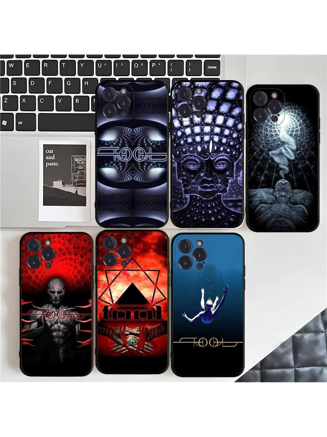 Stoßfeste weiche Handyhülle Musik T-Tool Band Rock für Apple iPhone 17 16 15 14 13 12 11 Pro Max und Air - Bild 3