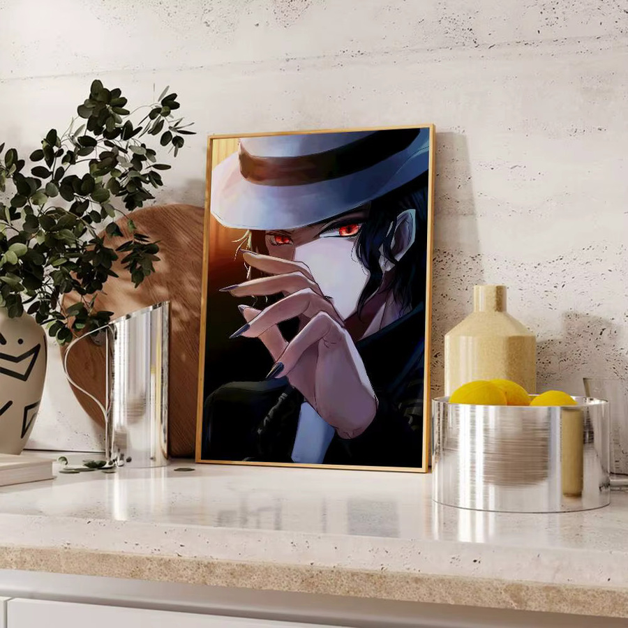 Anime Kibutsuji Muzan Poster Selbstklebender Wandaufkleber in Mehrfarbig für moderne Zimmerdekoration - Bild 6
