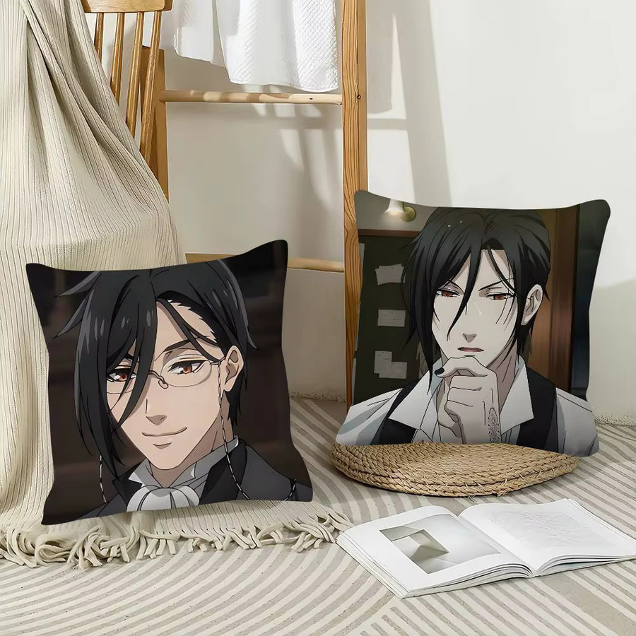 Kayou Black Butler Sebastian Michaelis Kissenbezug quadratisch B/B/H: 40 x 40 x 40 cm - Bild 5