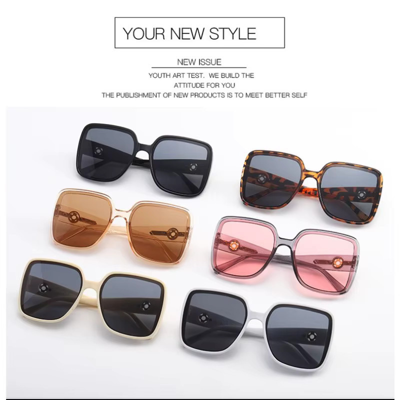 Samjune Sonnenbrille, Eckig, Vollrand, Kunststoff, Unisex - Bild 2