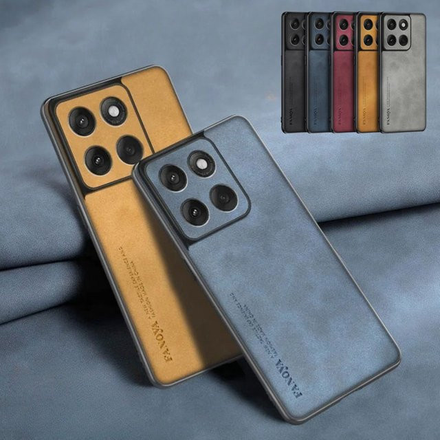 Lammleder Handyhülle für Motorola Edge 70, X70 Air, Moto Edge 70 Fusion, 60 Stylus und 60s in Blau mit mattem Finish und weichem Rahmen - Bild 1