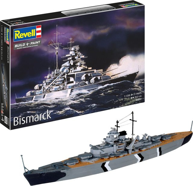 Revell Bismarck, Fahrzeuge, 1:1200, Grau - Bild 1