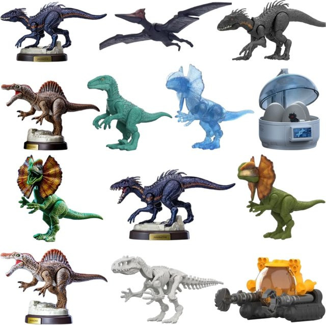 BLOKEES Jurassic World Spinosaurus Indoraptor Dinosaurier Skelett, Zusammengebautes Modell, Actionfigur - Bild 1