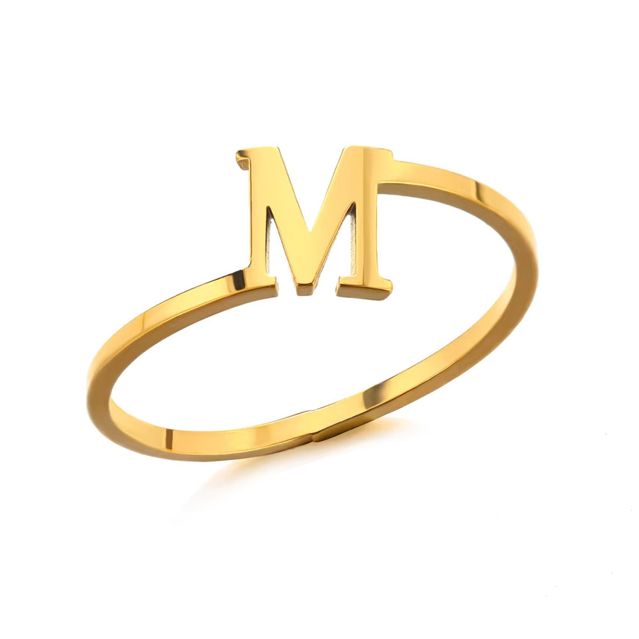 HPTOTMG Ring, Edelstahl, Gold, Damen, minimalistisch - Bild 2
