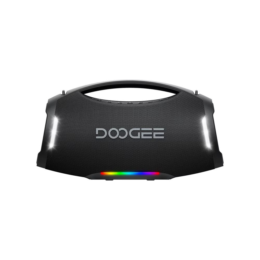 DOOGEE Wild Boom Pro Bluetooth Speaker, 250W RMS Boombox, IP55 wasserfest, tragbarer Outdoor Lautsprecher mit farbiger Beleuchtung, Schwarz - Bild 5
