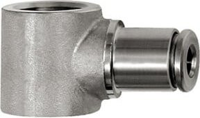 Riegler L-Ringstück aus Edelstahl 1.4404 in Silber, G 1/8, für Schlauch-Außendurchmesser 8 mm - Bild 1