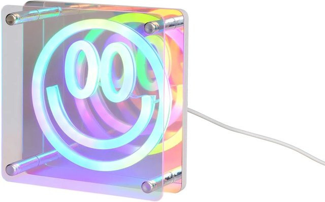 Reality LED Tischleuchte Anelli in Weiß mit Multicolour Effekt für Kinder- und Jugendzimmer - Bild 1