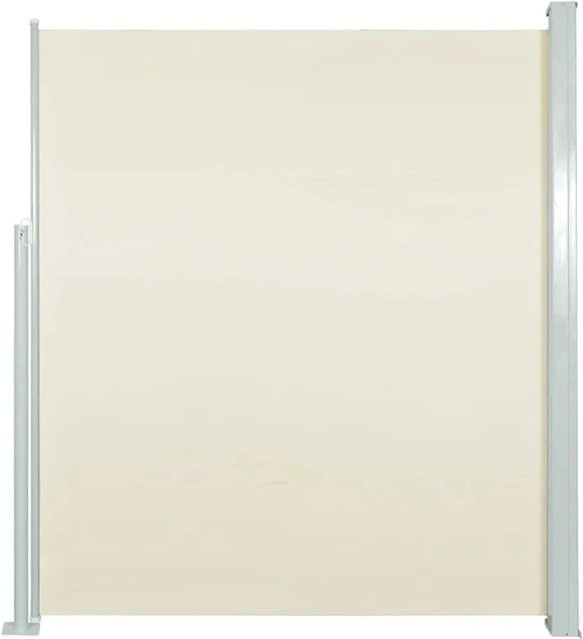 Furnicato Ausziehbare Seitenmarkise mit automatischer Rückrollfunktion aus Polyester in Creme, B: 500 cm, H: 160 cm - Bild 1