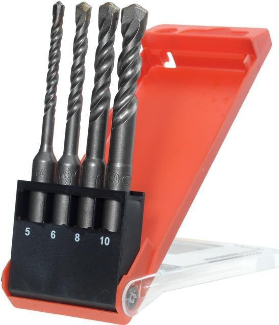 kwb SDS-Plus Hammerbohrer-Set aus Edelstahl, 4-teilig, Farbe: Silber - Bild 2