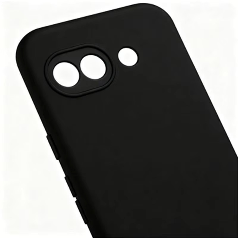 Stoßfeste Schutzhülle aus flüssigem Silikon für Google Pixel 10A, 9A und 8A in Schwarz - Bild 3