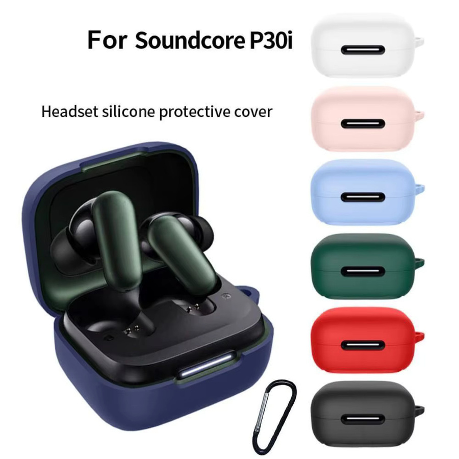 Anker Soundcore P30i Silikon-Kopfhörerhülle in Blau, staubdicht und stoßfest - Bild 2