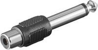 goobay Adapter Klinke 6,35mm auf Cinch Buchse in Silber - Bild 1