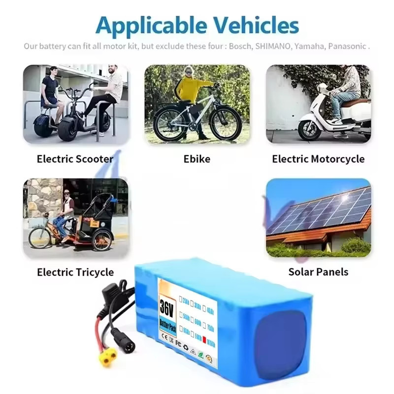Ddadache 10S2P 36V 30000mAh Lithium-Ionen-Akku für Motorrad und Roller in Blau - Bild 4