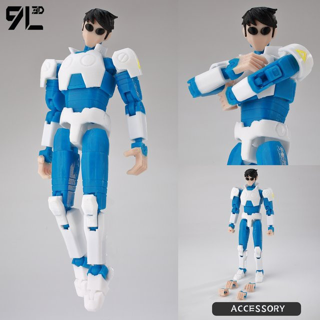 Bandai Dummy13 F Star Mark Hellblaue Actionfigur, Bewegliches Modell - Bild 1