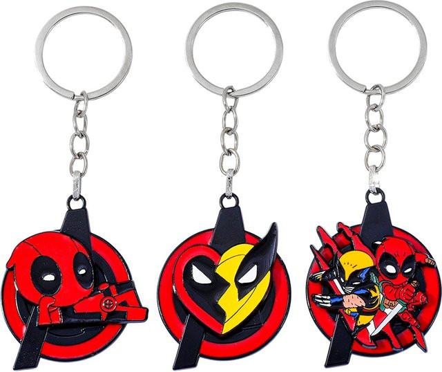 Bandai Schlüsselanhänger Deadpool, Metall, Emaille, Unisex - Bild 1