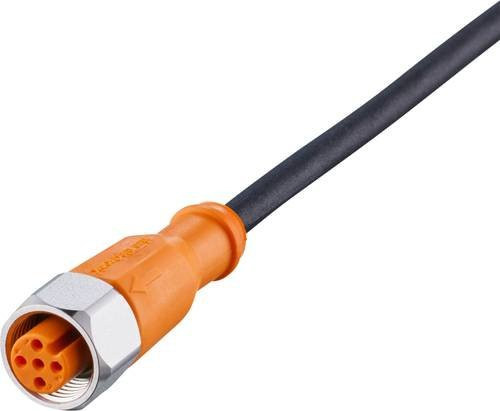 Ifm Electronic Anschlussleitung EVM036 mit Buchse, gerade, 5-polig, schwarz, Länge: 2 m - Bild 1
