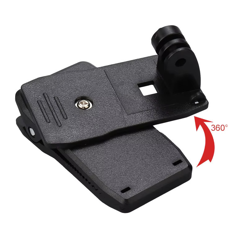 Schulter-Kameragurt und Rucksack-Clip für GoPro Hero 13 12 11 10, Insta360 X5 X4 und DJI Action 6 5Pro 4 in Schwarz - Bild 2