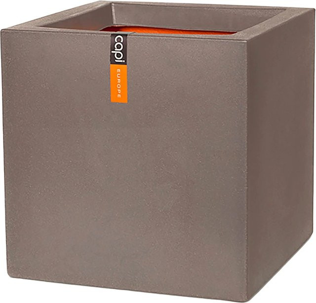 Capi Europe Blumentopf Smooth NL Quadratisch Taupe B/T/H: 30 x 30 x 30 cm - Bild 1