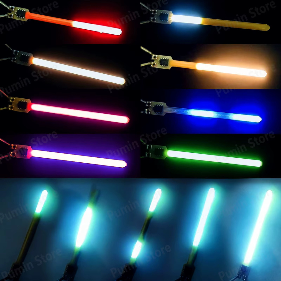 5 Stück LED Meteorlichter mit 9 Farben und 5 Modi, RGB Flammen-Meteor Lichtquelle für Retro-Wandleuchten oder Autolichter, Multicolor - Bild 4