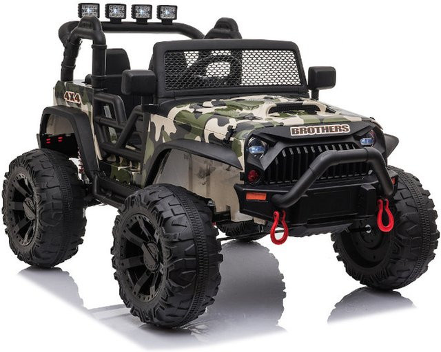TPFLiving Elektro-Kinderauto Geländewagen Jungle 4x4 Off Road, mit Ledersitz und Sicherheitsgurt - Bild 1