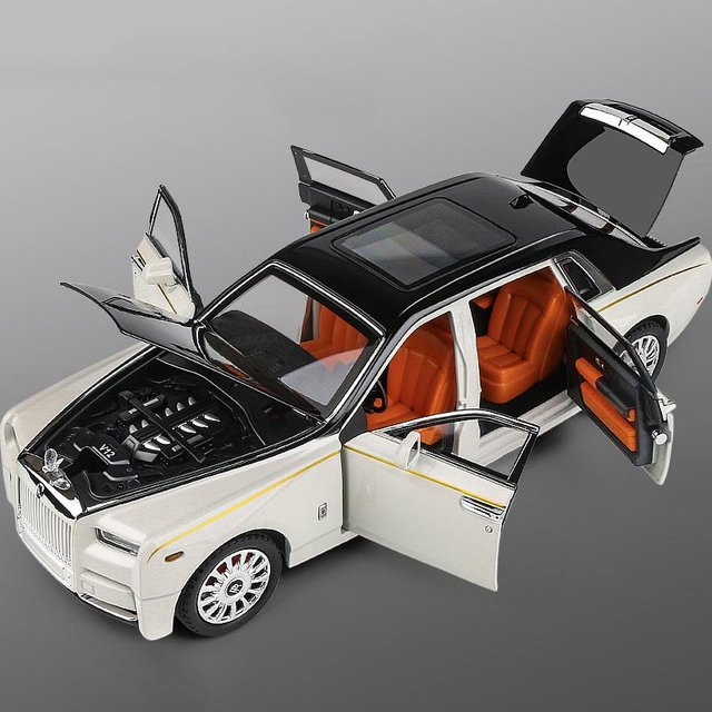 Rolls Royce Phantom Limousine, Modellauto, 1:18, Metall, weiß, ab 14 Jahren - Bild 1