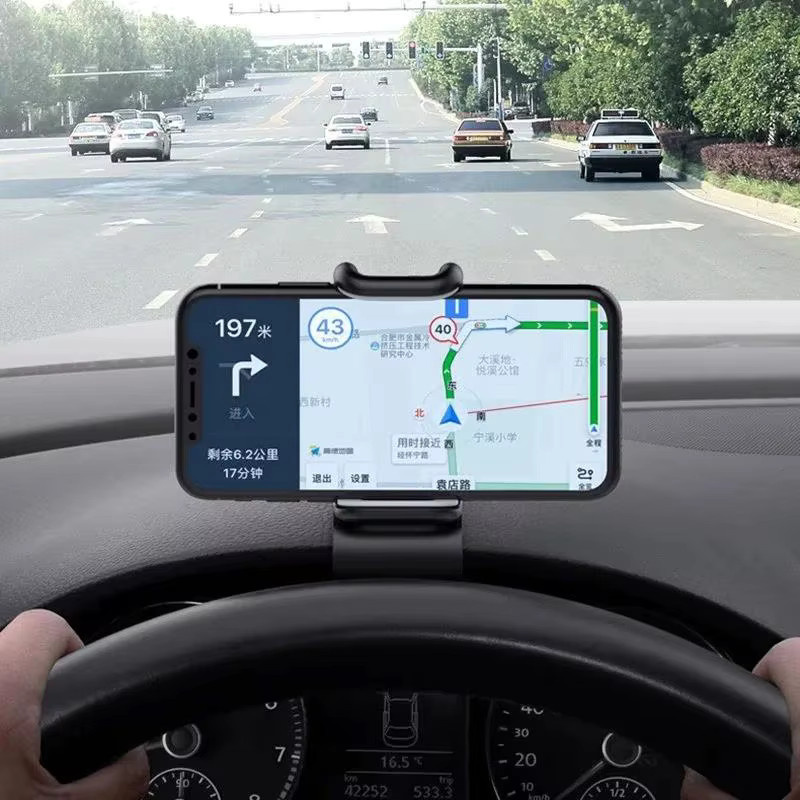 Universeller 360 Grad drehbarer Autotelefonhalter für das Armaturenbrett in Schwarz - Bild 4