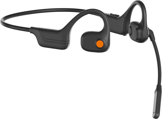 Andoer DG09 Knochenleitung Headset mit Noise Cancelling und 270 Grad Rotation, Bluetooth, Schwarz - Bild 1