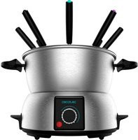 Cecotec Fun Gourmet Elektrisches Fondue Set in Silber mit Edelstahl-Zubehör und verstellbarem Thermostat - Bild 1