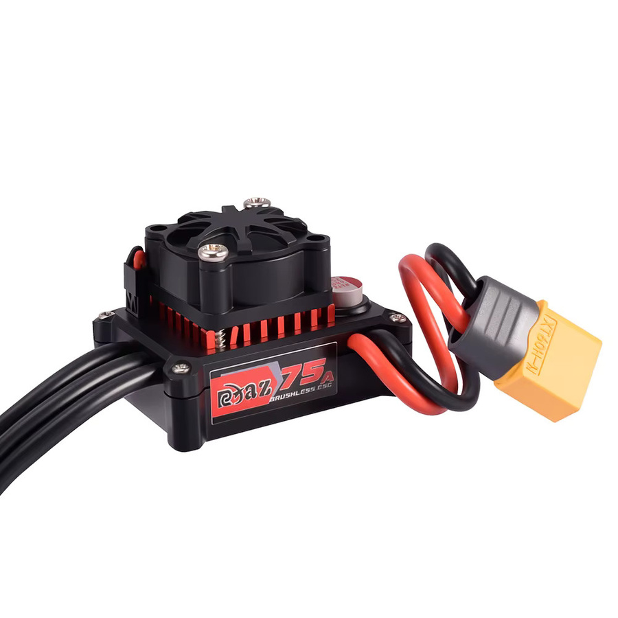 9IMOD 75A Bürstenloser ESC 2-3S 6V/2A, Zubehör, Metall, Schwarz - Bild 2