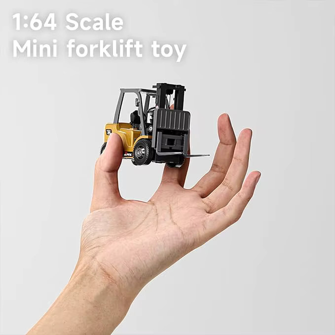 Teeggi Mini RC Gabelstapler, 1:64, aus Legierung, mit Licht und Musik, APP-Steuerung - Bild 2