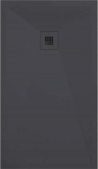 Mirlo Duschwanne Onda aus Mineralguss, extra flach, Anthrazit, B/T: 80 x 200 cm - Bild 1