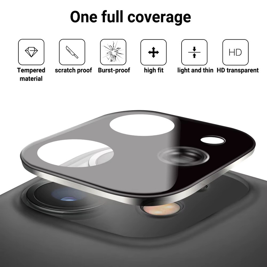 Kameraobjektivschutz Glasfolie für iPhone 16 Pro Max, transparent - Bild 5
