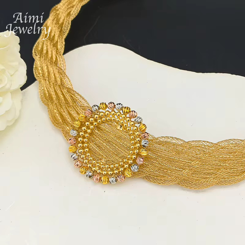 HIPUNK Schmuckset 4-teilig, Messing, Gold, Damen - Bild 2