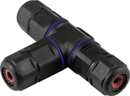 Heitronic 45609 Kabelverbinder mit Schraubklemmen in Schwarz, B/H/T: 11 x 7,3 x 2,6 cm - Bild 1