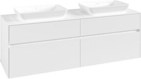 V&B Waschtischunterschrank Collaro für 2 Waschbecken in Weiß Matt, B/T/H: 160 x 54,8 x 50 cm - Bild 1