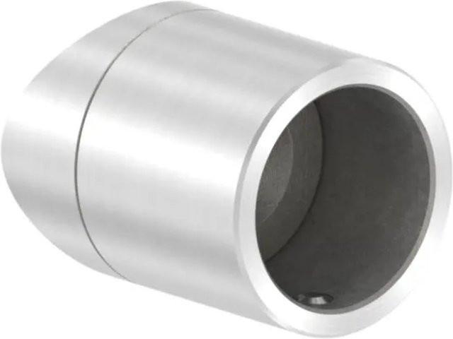 FeNau Rohranschluss aus Edelstahl V2A in Silber, geschliffen, für Rohr Ø 26,9 mm an Ø 42,4 mm - Bild 1