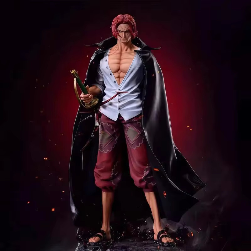 Bandai One Piece Red Hair Shanks Actionfiguren, 70 cm, Kunststoff - Bild 2