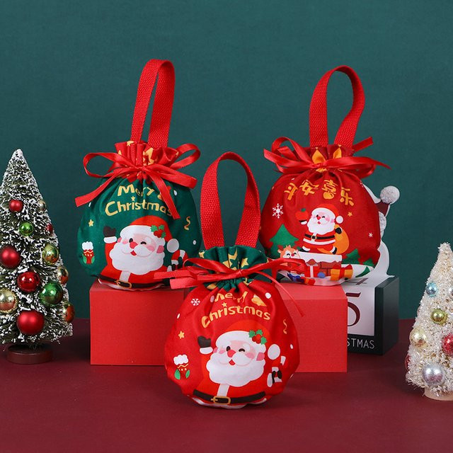 Weihnachtsgeschenkbox mit Kindermotiv und Canvas-Einkaufstasche in Mehrfarbig - Bild 1